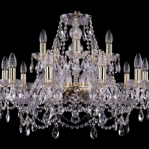 Подвесная люстра Bohemia Ivele Crystal 1411/10+5/240/G
