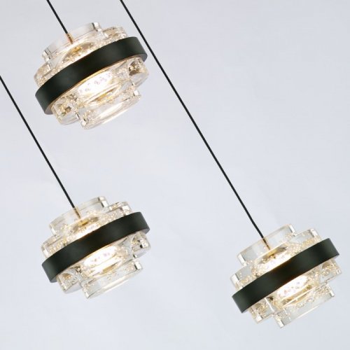 Подвесной светильник Indiana MD22030002-3A black/clear Подвесной светильник Indiana MD22030002-3A black/clear