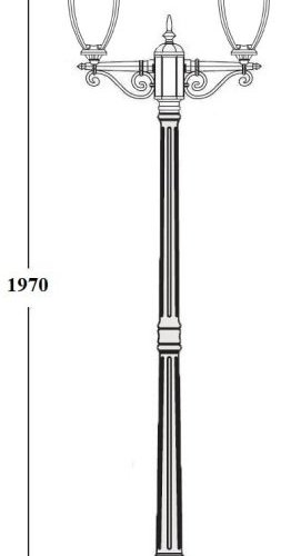 Наземный фонарь Oasis Light VERONA 86208A/02 Bl