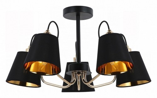 Потолочная люстра Illumico IL6120-5COU-79 BK GD