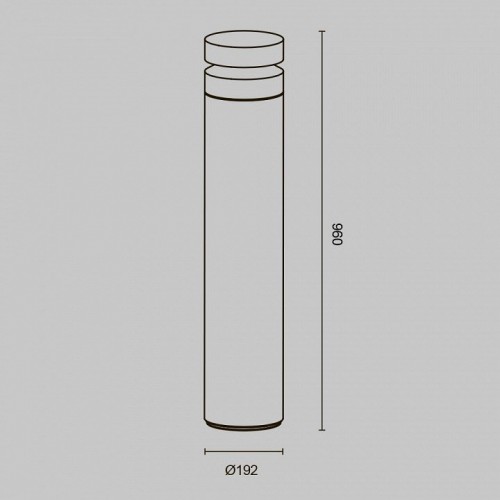 Наземный светильник Maytoni Betone O469FL-L20CM3K1