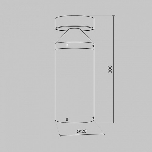 Наземный фонарь Maytoni Olten O591FL-L12GF3K