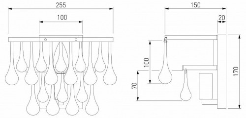 Бра Bogates Gutta 476/1