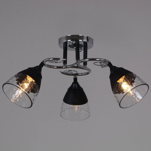 Потолочная люстра 70139-3.3-03 CR+BK Потолочная люстра 70139-3.3-03 CR+BK