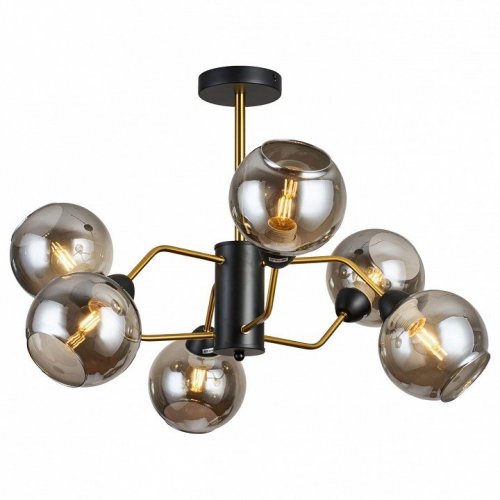 Потолочная люстра Imex MD.9083-6-S-BK+COP Потолочная люстра Imex MD.9083-6-S-BK+COP