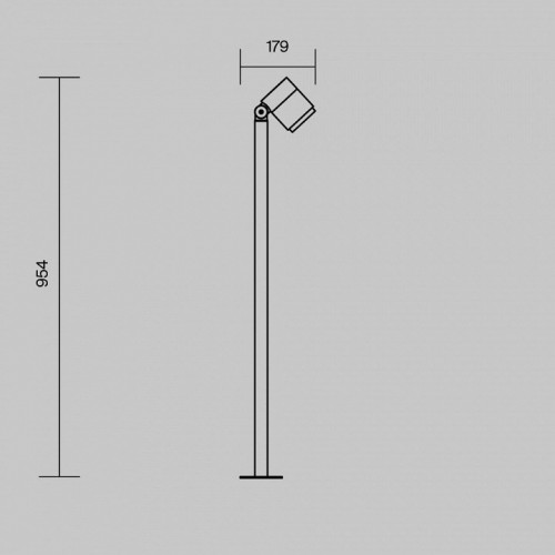 Наземный низкий светильник Maytoni Spira O497FL-L12B3K