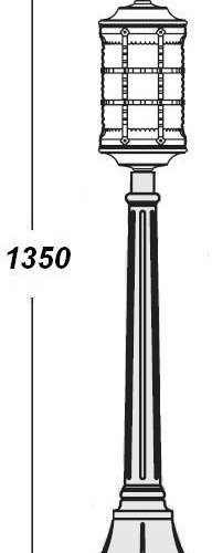 Наземный фонарь Oasis Light BARSELONA 81207 Gw
