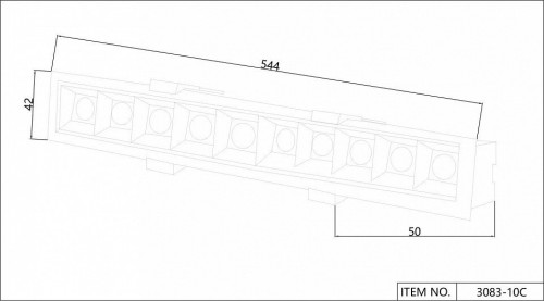 Встраиваемый прожекторный светильник Favourite Roshni 3083-10C