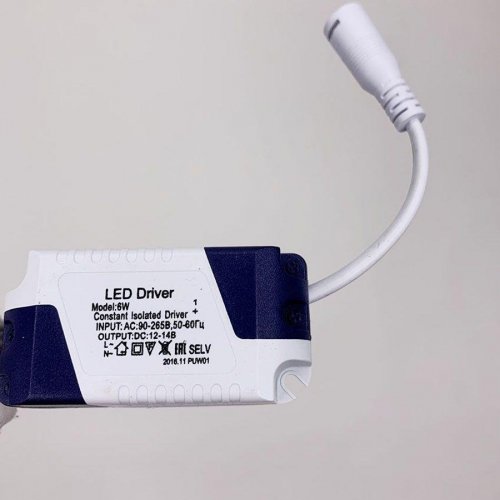 Настенно-потолочный светодиодный светильник Elvan NLS-702SQ-6W-WW-Wh