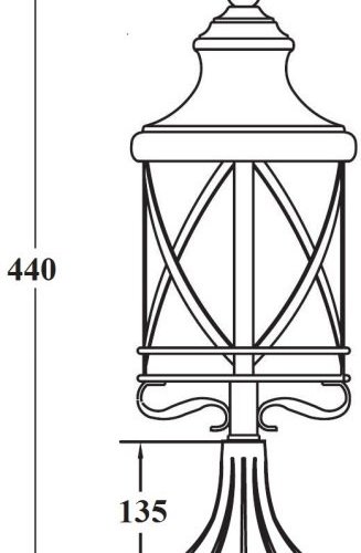 Наземный фонарь Oasis_Light LUCERNA 84804 Bl