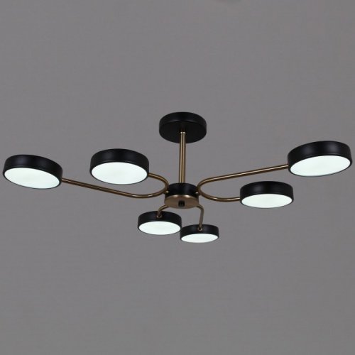 Потолочная люстра Reluce 03325-0.3-06 BK+COPPER