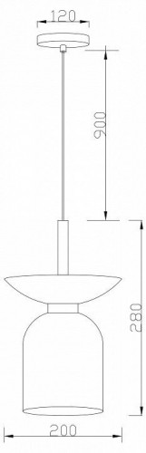 Подвесной светильник Moderli Lecce V11553-1P