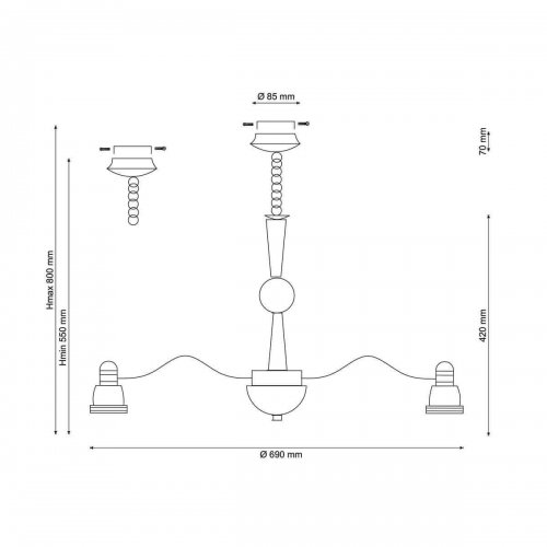 Подвесная люстра Lucia Tucci Natura 159.8