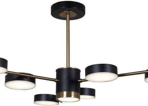 Потолочная светодиодная люстра Reluce 06369-0.3-06 COP+BK Потолочная светодиодная люстра Reluce 06369-0.3-06 COP+BK