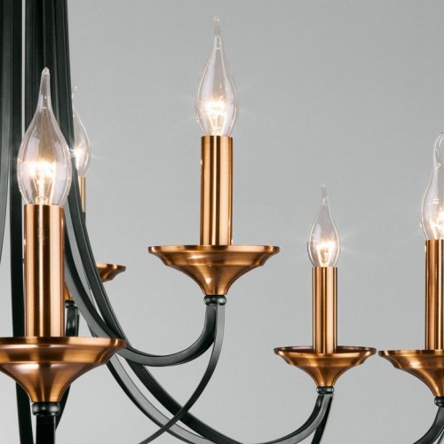 Подвесная люстра Eurosvet Lazzaro 60098/9 черный Подвесная люстра Eurosvet Lazzaro 60098/9 черный