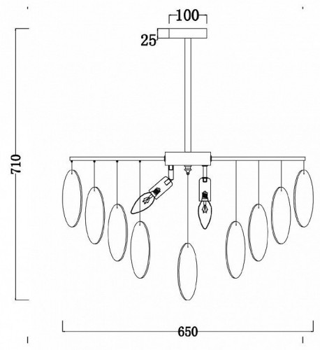 Подвесная люстра Freya Porto FR5104PL-06N