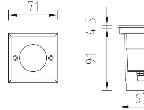 Встраиваемый светильник уличный Oasis Light 73201В SS