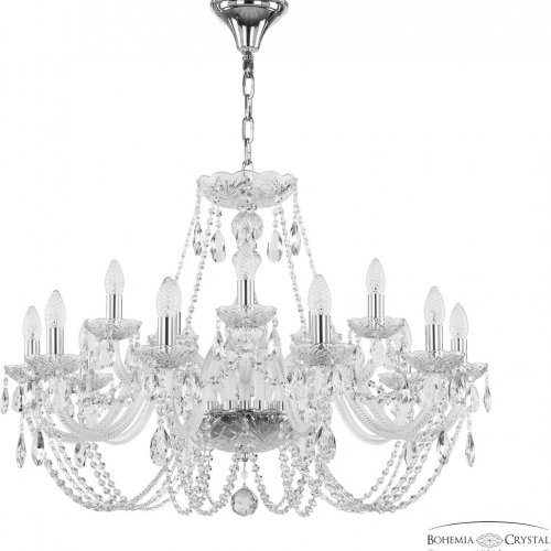Подвесная люстра Bohemia Ivele Crystal 101 101/10+5/300 Ni Подвесная люстра Bohemia Ivele Crystal 101 101/10+5/300 Ni