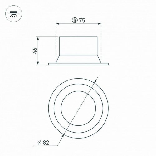 Встраиваемый светильник Arlight BREEZE 035609(1)