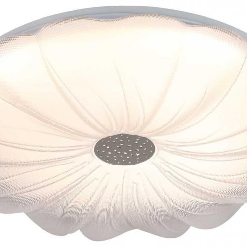 Светильник потолочный светодиодный ЭРА Классик без ДУ SPB-6 Muze 84W-3K-6,5K WH+CH 3000-6500К белый/шампань Б0070190