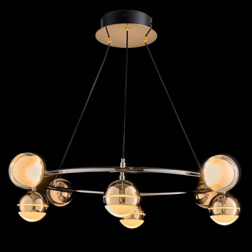 Подвесная люстра Lilith LE7709/8 Black Chrome/Gold