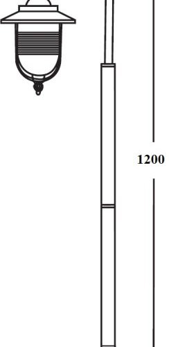 Наземный фонарь Oasis Light TITAN 84706 Bl Наземный фонарь Oasis Light TITAN 84706 Bl