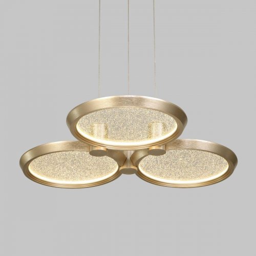 Подвесной светодиодный светильник Eurosvet Crespella 90034/3 золото Подвесной светодиодный светильник Eurosvet Crespella 90034/3 золото