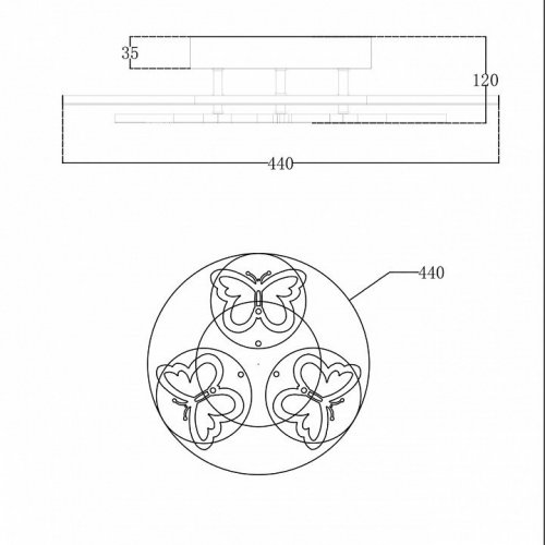 Люстра на штанге Escada 10272/6LED Люстра на штанге Escada 10272/6LED
