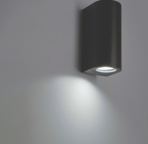 Светильник садово-парковый Feron DH023,на стену, GU10 MR11 230V, серый