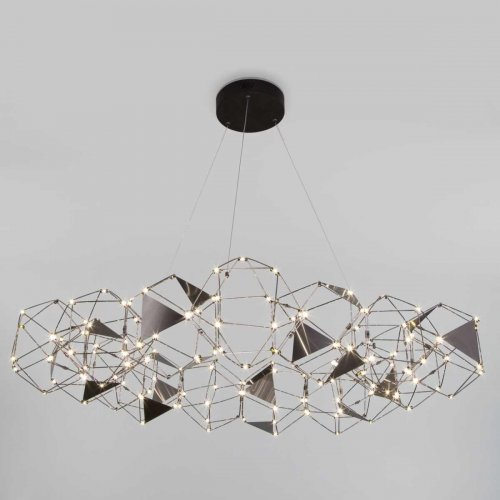 Подвесная светодиодная люстра Eurosvet Uma 90369/15 черный жемчуг Подвесная светодиодная люстра Eurosvet Uma 90369/15 черный жемчуг