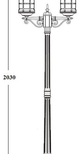 Наземный фонарь BARSELONA 81208A Bl
