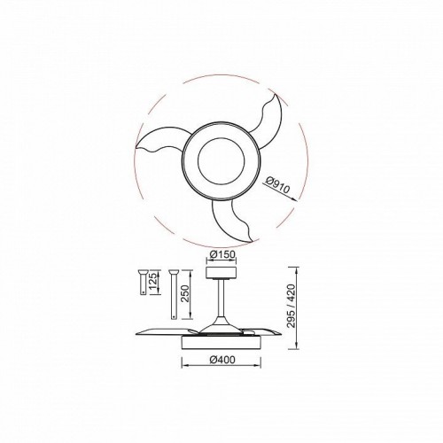 Люстра-вентилятор Mantra NISEKO FAN S 9013