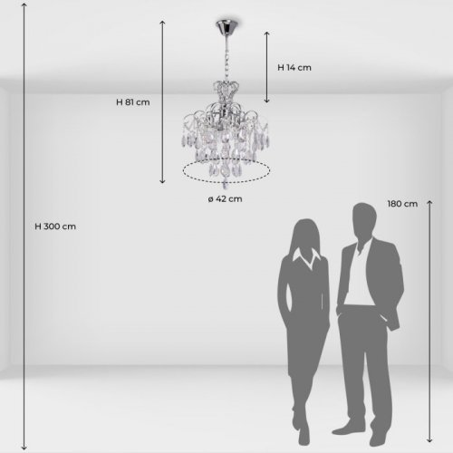 Подвесная люстра De Markt City Бриз 111018104