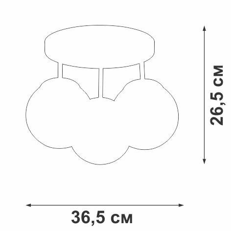 Потолочный светильник Vitaluce V3962-1/3PL Потолочный светильник Vitaluce V3962-1/3PL