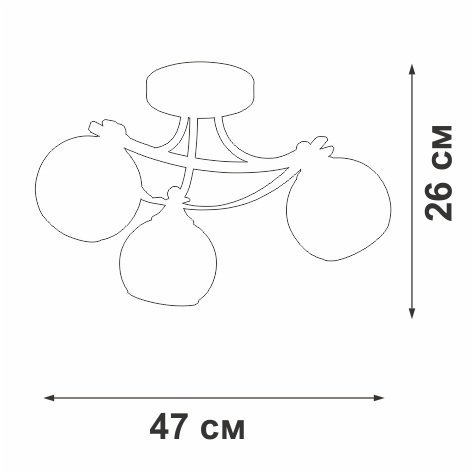 Потолочная люстра  V2564-0/3PL