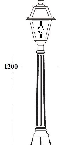 Наземный фонарь Oasis_Light FARO 91107 Bl