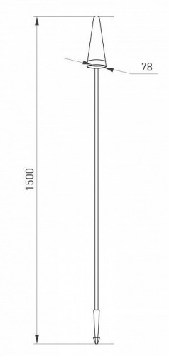 Ландшафтный светодиодный светильник Arlight LGD-Cono-Boll-H1500-7W Warm3000 037521