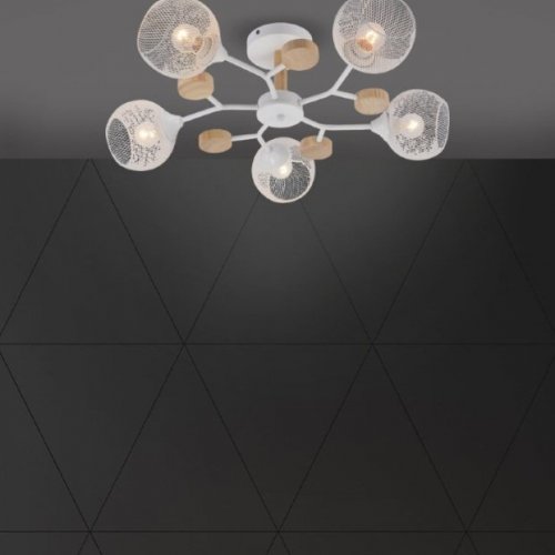 Потолочная люстра Maklen SF3385/5C-WT-WD
