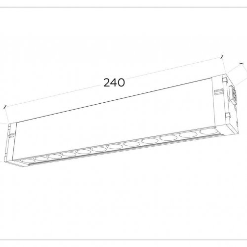 Трековый светодиодный светильник Ambrella Light Track System Magnetic 220V GL1302 Трековый светодиодный светильник Ambrella Light Track System Magnetic 220V GL1302