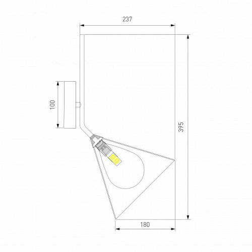 Бра Eurosvet Enigma 70161/1 черный