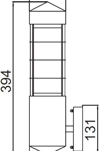 Настенный светильник уличный Oasis Light INOX WOOD 67505 stone