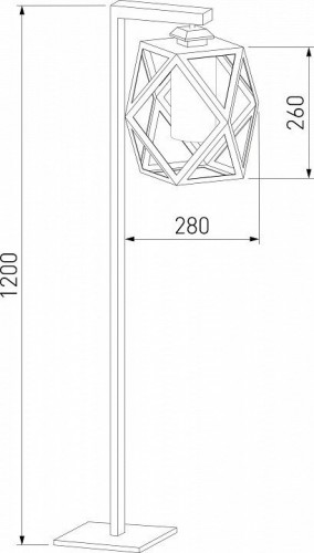 Наземный высокий светильник Elektrostandard Ambra a056235