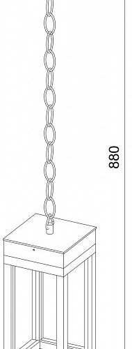 Уличный подвесной светодиодный светильник Elektrostandard Frame 1528 TECHNO LED a072091