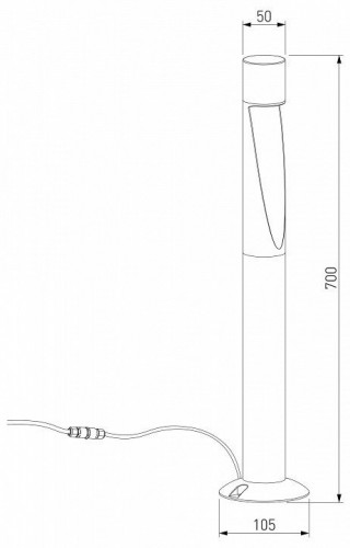 Наземный высокий светильник Elektrostandard Recess 35177/F