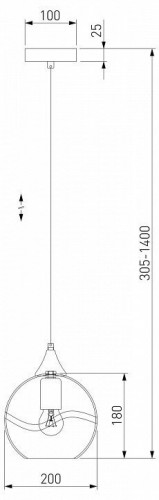 Подвесной светильник Eurosvet Lotus 50221/1 прозрачный Подвесной светильник Eurosvet Lotus 50221/1 прозрачный