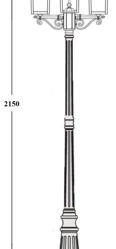 Наземный фонарь KRAKOV 2 87309B Gb