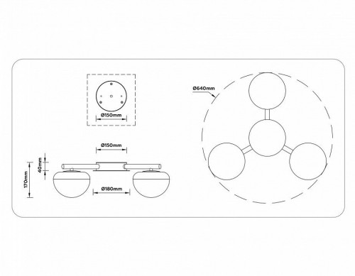 Потолочная люстра Ambrella light High Light LH12006 Потолочная люстра Ambrella light High Light LH12006