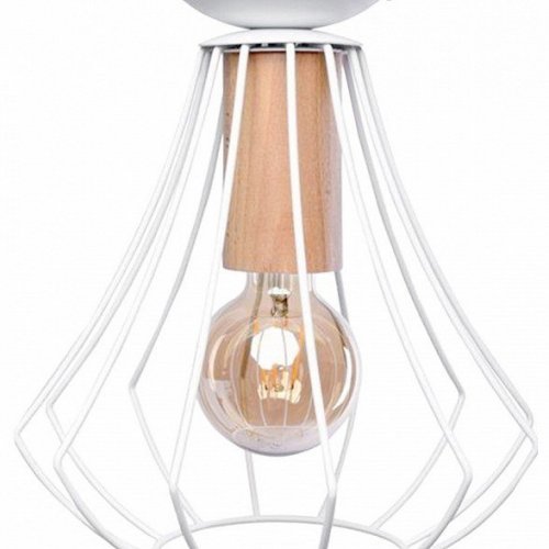 Накладной светильник Imex MD.9053 MD.9053-1-S-WH+WOOD