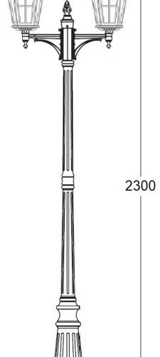 Наземный фонарь Oasis Light ALBORG 79709A/01 Bl