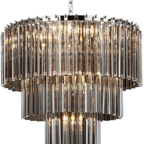 Подвесная люстра Newport 8700 8708+2/C fume